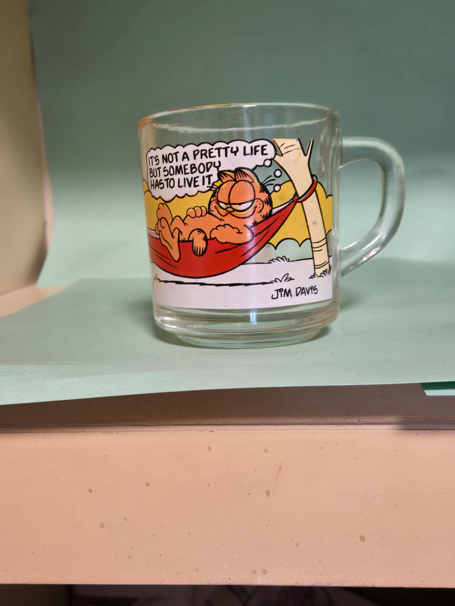 5 McDonald Garfield mugs.